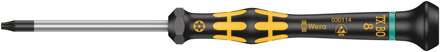 Wera 1567 TORX® BO ESD Kraftform Micro Schroevendraaier met Boring, TX 8 BO x 60 mm - 05030114001