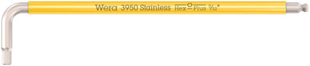 Wera 3950 SPKL Multicolour Imperial Stiftsleutel, inch, RVS, 5/32" x 137 mm - 05022853001
