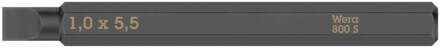 Wera 800 S sleufbits voor slagschroevendraaier, 1 x 5.5 x 70 mm - 05018141001