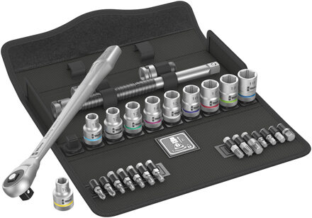 Wera 8100 SC 7 Zyklop Metal-ratelset met doorsteekvierk