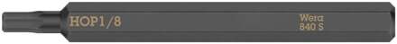 Wera 840 S Hex-Plus binnenzeskantbits voor slagschroevendraaier, 1/8" x 70 mm - 05018154001