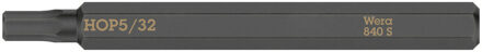 Wera 840 S Hex-Plus binnenzeskantbits voor slagschroevendraaier, 5/32" x 70 mm - 05018155001