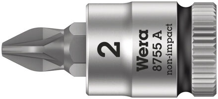 Wera 8755 A 05003354001 Kruiskop Pozidriv Dopsleutel-bitinzet PZ 2 1/4 (6.3 mm)