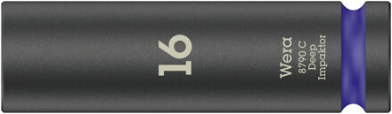 Wera 8790 C Impaktor Deep doppen met 1/2"-aandrijving, 16 x 83 mm - 05004833001
