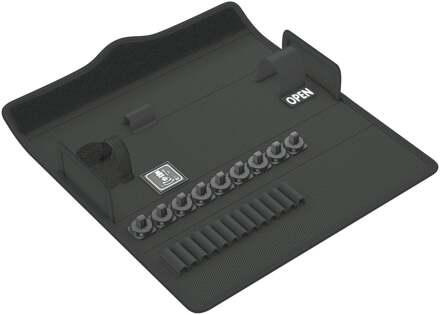 Wera 9472 Safe-Torque stoffen box, voor maximaal 23 onderdelen, leeg, 240 x 47 x 148 mm - 05136412001
