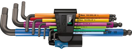 Wera 950 SPKL/9 SM HF 9 Delige Hex-plus multicolour inbussleutelset - 1,5-10mm