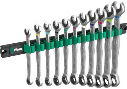 Wera 9630 Magneetstrip 6000 Joker 1 steek-ringratelsleutelset Moersleutel