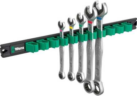 Wera 9631 Magneetstrip 6000 Joker 2 steek-ringratelsleutelset Moersleutel