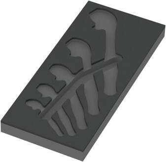 Wera 9832 Schuimrubberen inzetstuk voor 6004 Joker Set 1, zonder gereedschap, 172 x 30 x 392 mm - 05137332001
