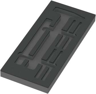 Wera 9882 Schuimrubberen inzetstuk voor hamers Set 1, zonder gereedschap, 172 x 30 x 392 mm - 05137382001