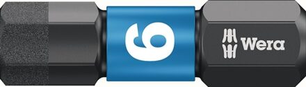 Wera Bit | 6 mm zeskant lengte 25 mm | 1/4 inch C6,3 | impaktor, DC | 10 stuks - 05157606001 05157606001