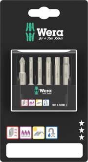Wera Bit-Check 6 SHK 1 SB, 6-delig - 05073631001