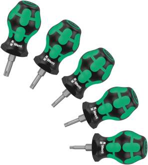 Wera Stubby Set TX 1 Schroevendraaierset Werkplaats 5-delig