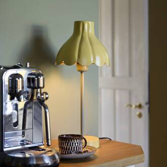 Wera tafellamp, geel/groen, hoogte 47 cm, metaal geel, groen