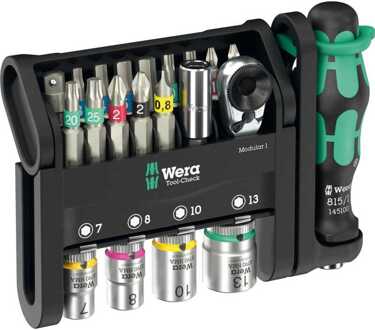 Wera Tool-Check Modular 1, 21-delig Bitset