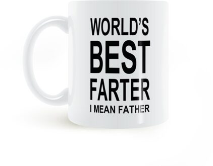 Wereld Beste Vader, ik Bedoel Familie Grappige Mok Beste Papa 11Oz Keramische Koffie Mok Melk Cups