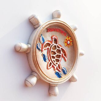 Wereld Culturele Landschap Koelkastmagneet Souvenir Zakynthos Decor