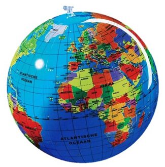 wereldbol - 30cm - Opblaasbaar - Aarde - voor kinderen Multi