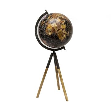 Wereldbol Driepoot - Ø30xH65 cm