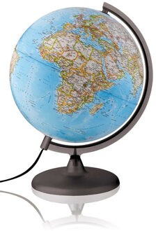 Wereldbol - Globe Classic | ø 30 cm | Engelstalig | Met verlichting | National Geographic