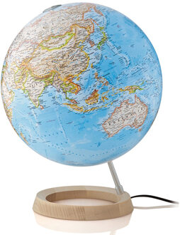 Wereldbol - Globe Neon Classic ø 30 cm | Met verlichting | Engelstalig | National Geographic