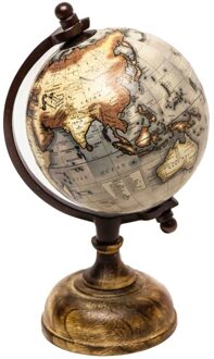 Wereldbol - Globe op houten voet Kleine wereldbol Globe 12cm Diameter Globe