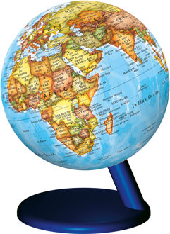 Wereldbol - Globe Polittical | ø 15 cm | Engelstalig | Met verlichting | Stellanova