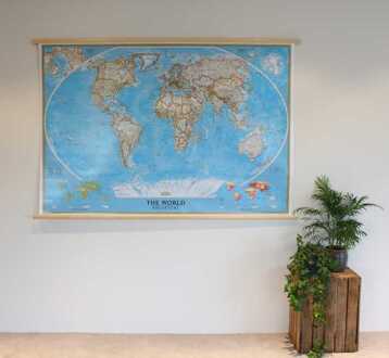 Wereldkaart 84PH Politiek | 176 x 122 cm | National Geographic - 184 x 122 cm