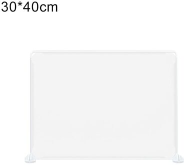 Werk Maaltijden Anti Droplet Baffle Veiligheid Office Classroom Eettafel Bureau Partitie Scherm Divider Board doorzichtig 30x40cm