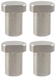 Werkbank Stop 20Mm Rvs Limiet Tenon Blok Fix Hoogte Desktop Tenon Houtbewerking Tafel Accessoires 4stk