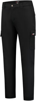 Werkbroek met Stretch Slim Fit JOEL | Stretch Werkbroeken Zwart - NL:54 BE:48