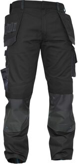 Werkbroeken met kniestukken Dassy MAGNETIC Werkbroek Zwart/GrijsNL:50 BE:44 MINUS