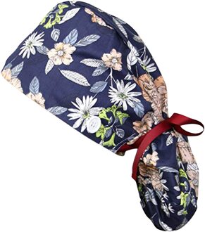 Werken Cap Verpleegkundige Accessoires Solid Print Werk Hoed Casual Unisex Cap Met Uniform Klinische Schoonheidsspecialiste Blauw