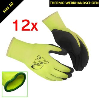 Werkhandschoen - Thermohandschoen - Gevoerd - Touchscreenfunctie - Maat 10 - 12 Paar