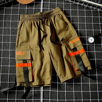Werkkleding Shorts Mannelijke Trend Vrije Tijd Sport Broek Zoon Zomer Dunne Gedeelte In Broek Man Volledige Merken Broek Military groen / L