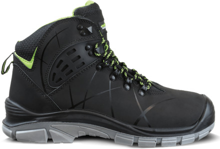 Werkschoen Larvik Hoog Zwart S3 | Zwart/Grijs | Maat 39 - 8719388016184