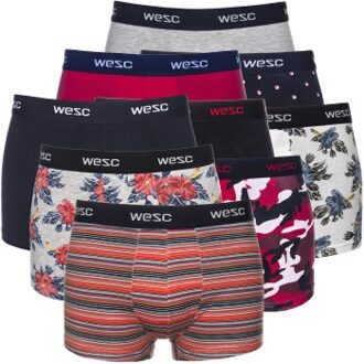 WeSC 9 stuks Mixpack Boxer Briefs * Actie * Versch.kleure/Patroon - Small,Medium