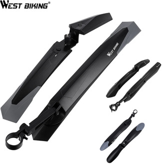WEST BIKING 1Pair Mountain Bicycle Fender Quick Release Front Rear Cycling Fender Wings Mud Guard Bike Accessories Bike Fender