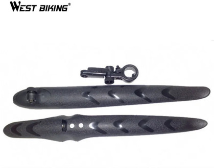 WEST BIKING Bike Parts 1 Pair Flexible Non-deformation Folding Mountain Road Front Rear Mudguard Cycling Bike Bicycle Fender