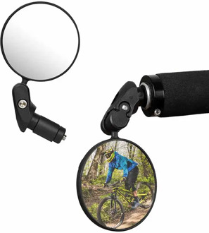 WEST BIKING Bike Rearview Mirror 360 Rotation Adjustable Wide Angle Cycling Rear View MTB Road Bike Bicycle Handlebar Mirrors