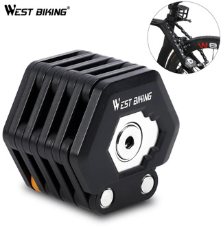 WEST BIKING Foldable Bike Lock With 3 Keys Hamburg-Lock Alloy Anti-Theft Strong Security Bicycle Lock Mount Bracket Chain Lock