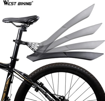WEST BIKING Quick Release Mountain Bike Fenders 2PCS Front Rear Cycling Bike Mudguard Wing 24 26 27.5 29 inch MTB Bicycle Fender