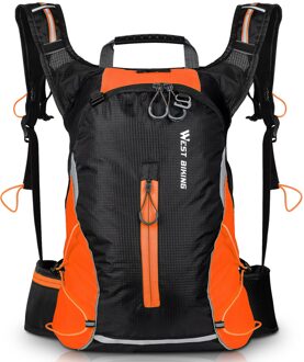 West Fietsen 16L Fietsen Knapzak Mountainbike Zak Outdoor Rugzak Leisure Licht Reistas Rijden Apparatuur oranje