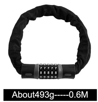 West Fietsen Bike Lock 0.9/1.2/1.45 M Motorfiets Fiets Kabel Lock Anti-Diefstal Met 5 Wachtwoord gecodeerde Gelegeerd Staal Sloten Voor Fietsen Password 0.6M