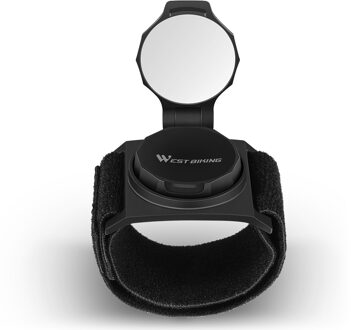 West Fietsen Bike Pols Achteruitkijkspiegel 360 ° Draaien Bolle Reflector Arm Spiegel Fietsen Fiets Verstelbare Draaibare Terug Spiegel