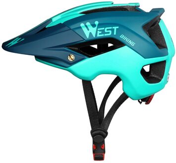 West Fietsen Fietshelm Mountain Road Bike Sport Fietsen Veiligheid Helmen Fietshelm Sport Racefiets Apparatuur Blauw