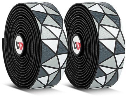 West Fietsen Fietsstuur Tape Met 2 Bar Stekkers Racefiets Accessoires Zachte Eva Ademende Antislip Fietsen Riem grijs wit