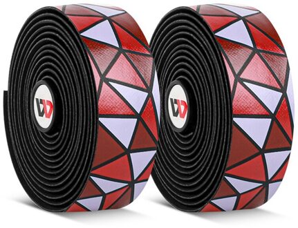 West Fietsen Fietsstuur Tape Met 2 Bar Stekkers Racefiets Accessoires Zachte Eva Ademende Antislip Fietsen Riem rood wit