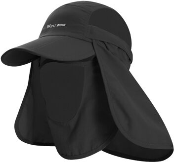 West Fietsen Vissen Zonnehoed Visser Hoed Outdoor Klimmen Uv-bescherming Wandelen Sneldrogende Zonnescherm Cap