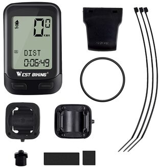 West Fietsen Waterdicht 5 Taal Fiets Computer Draadloze Stopwatch Mtb Racefiets Snelheidsmeter Fietsen Kilometerteller Fiets Computer